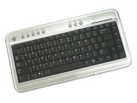 BTC 6100 Mini Keyboard, Silver-Black, USB+PS/2
