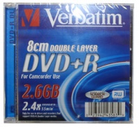 Verbatim 2,6Gb DVD+R 2,4x Slim Double Layer (43584)