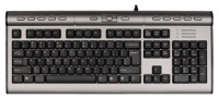A4 Tech KL-7 UltraSlim  Keyboard, Dark-Grey,  USB2.0, PS/2