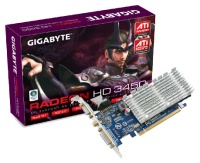 GigaByte PCI-E GV-RX345256H Radeon X3450 256Mb DDR2 64bit TV-out 2xDVI oem