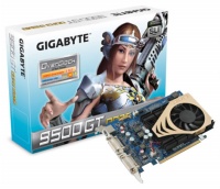 GigaByte PCI-E GV-N95TD3-512H GeForce 9500GT 512Mb DDR3 (128bit) Dual DVI TV  Retail