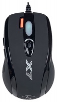 A4 Tech X-710BK Black Optical Mouse,.-16,2000dpi, 6 , -,USB.