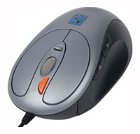 A4 Tech X5-58D Silver-Blue Lazer Optical Mouse, 1000dpi, 7 +5 .,  , PS/2+USB.