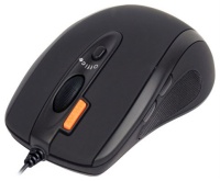 A4 Tech X5-70MD Black Lazer Optical Mouse, 800dpi, 6 ,  , PS/2+USB.