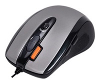 A4 Tech X6-70MD Silver-Black Optical Laser Mouse, 1000dpi, 7 +1 , USB+PS/2.