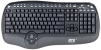 BTC 8190A Multimedia Keyboard, Black, ,  , PS/2