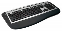 Oklick 360M Multimedia Keyboard,Sil-Black,, USB