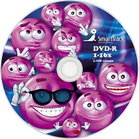 SmartTrack 4.7Gb DVD-R 16x Smiles Cake Box 50