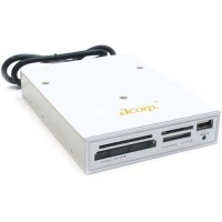 Acorp CRIP200S USB2.0 (28-in-1, + USB port) Internal silver