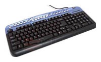 Oklick 330M Blue Multimedia Keyboard, PS/2+USB.