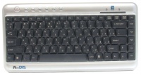 A4 Tech KL-5UP Mini X-Slim Keyboard, Silver-Black, USB+PS/2