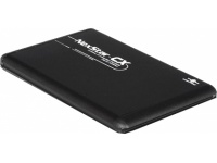 Vantec NST-200S2-BK, 2.5', SATA->USB2.0, Al, up to 320Gb, black
