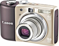 Canon PowerShot A1000 IS Brown 10.0Mpx,3648x2736,640х480 video,4х опт./4х цифр.зум,32Mb,SD-Card,155гр.