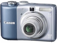 Canon PowerShot A1000 IS Blue 10.0Mpx,3648x2736,640х480 video,4х опт./4х цифр.зум,32Mb,SD-Card,155гр.