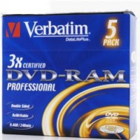 Verbatim 9.4Gb DVD-RAM 3x   Jewel (43492)