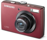 Samsung L110 Red 8.2Mpx,3264x2448,640х480 video,3х цифр.зум,20Mb,SD-Card,аккум.бат.,114гр.