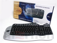 Oklick 780L Silver-Black Multimedia Keyboard, PS/2+USB.