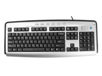 A4 Tech KL-23M UltraSlim Keyboard, Silver-Black, PS/2