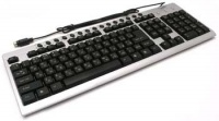 Gembird KB-8300M-SB-R Silver-Black Multimedia Keyboard, PS/2