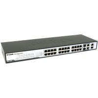 D-Link DES-1228 Smart Switch with 24 ports 10/100Mbps and 4 ports 10/100/1000Mbps (2s ports Combo SFP)