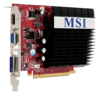 Microstar PCI-E NVIDIA GeForce 9400GT-MD512H 512Mb DDR2 128bit TV-out DVI retail