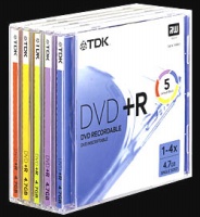 TDK 4.7Gb DVD-R 4x jewel color