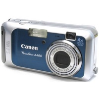 Canon PowerShot A460 Blue 5.0Mpx,2592x1944,640480 video,4 ./4 .,16Mb, SD-Card,165.