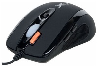 A4 Tech X-750MF Black Mini Optical Mouse, 2500dpi, 6 +1 -, PS/2+USB.