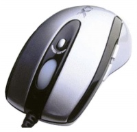 A4 Tech X-710 Silver Optical Mouse, 1000dpi, 5 +5 . ,  , USB+PS/2