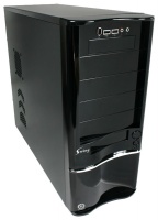 Thermaltake VB6430BNSED Swing, Black, 430W PSU, Steel Case, Middle Tower, Dual USB 2.0, IEEE 1394 Firewire, Audi