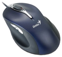 Genius Ergo 525 Laser Mouse, , 2000dpi, 6.4Mpix/sec, 4D-scroll, blue, USB+PS/2