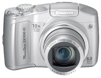 Canon PowerShot SX100 IS Silver 8.0Mpx,3264x2448,640480 video,10 ./4 .,32Mb,SDC,MMC,266.