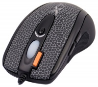 A4 Tech X-710BFS Black Optical Laser Mouse, 2000dpi, 7 +1 -,  'Snake Skin',USB.