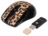 A4 Tech GRL-70BF Brown Front  Power Saver Wireless Optical Mouse, USB.