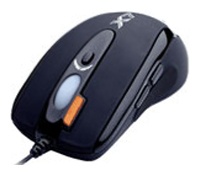 A4 Tech X-710MF Black Optical Mouse, 1000dpi, 5 +1 -, USB+PS/2