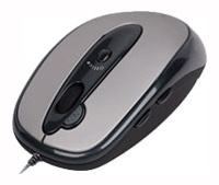 A4 Tech X5-57D Black-Grey Lazer Optical Mouse, 1000dpi, 6 +5 . ,  ,PS/2+USB.