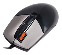 A4 Tech X6-30D Black Optical Laser Mouse, 1000dpi, 4 +1 -, USB+PS/2.