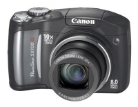 Canon PowerShot SX100 IS Black 8.0Mpx,3264x2448,640480 video,10 ./4 .,32Mb,SDC,MMC,266.