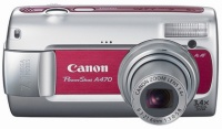 Canon PowerShot A470 Red 7.1Mpx,3072x2304,640480 video,3 ./4 .,32Mb, SD-Card,..165.