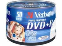 Verbatim 4.7Gb DVD+R 16x printable 50   cake box (43512)