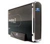 Vantec NST-360S2-BK, 3.5', SATA->USB2.0, blue led, Al, black