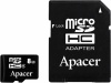 Apacer Micro SecureDigital Card 8192Mb + Adapter retail