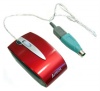 A4 Tech MOP-59D Mini Red Optical Mouse, PS/2+USB