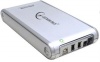 Gembird EE3-FWU-1 для IDE устр-в 3,5', USB2.0 и Firewire алюминиевый корпус DeLux