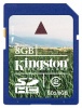 Kingston SecureDigital Card 8192Mb  SDHC class 2 retail