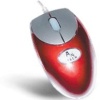 A4 Tech MOP-18 Mini Red Optical Mouse, PS/2+USB