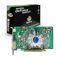 Albatron PCI-E PC8600GT GeForce 8600GT 512Mb 128bit DDR2 2DVI TV-out Retail