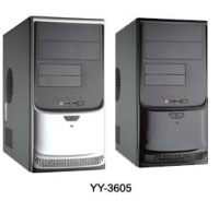 Yeong Yang YY-3605BS mATX 350W Delta 350AB-B USB-Audio Black-Silver